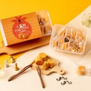 【台灣製】台灣在地【鬍子國王】國王小金酥 (起司菠蘿酥x12)