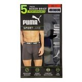 Puma 男平口內褲五入組 M號