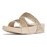 FitFlop 女雙寬帶拖鞋 金