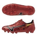 Mizuno 兒童足球鞋 α ll SELECT Jr P1GB256560 紅+黑