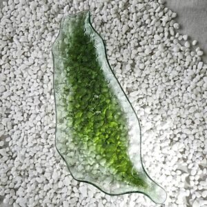 台灣造型海棠花窯燒玻璃盤 臺灣 海棠花玻璃 臺灣伴手禮 禮品