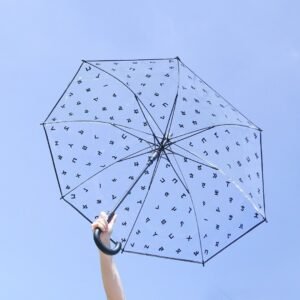 注音透明自動直傘/透明傘